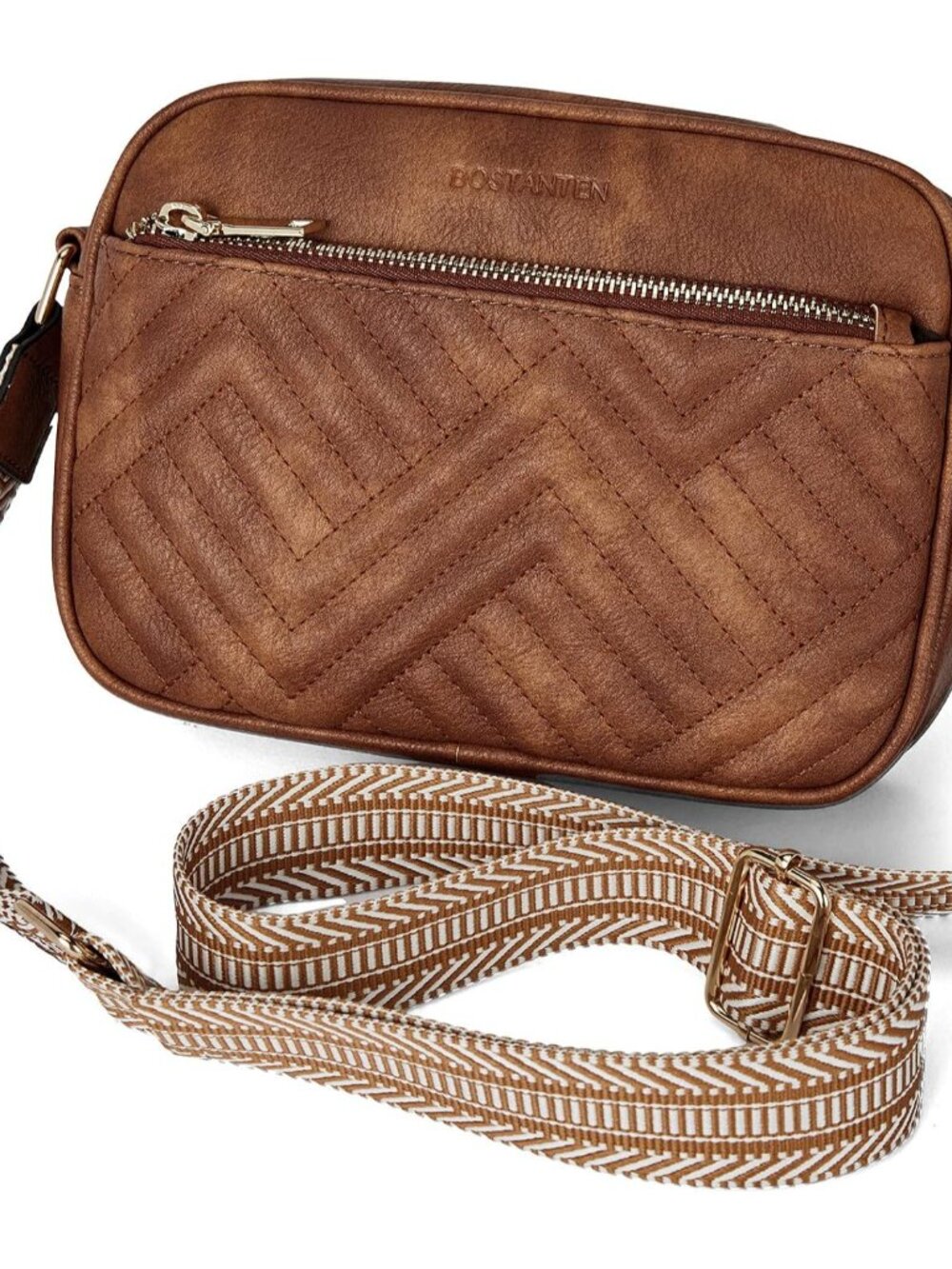 Quilted Crossbody Bags for Women Vegan Leather Purses Shoulder Handbags with Wid - Picture 8 of 8